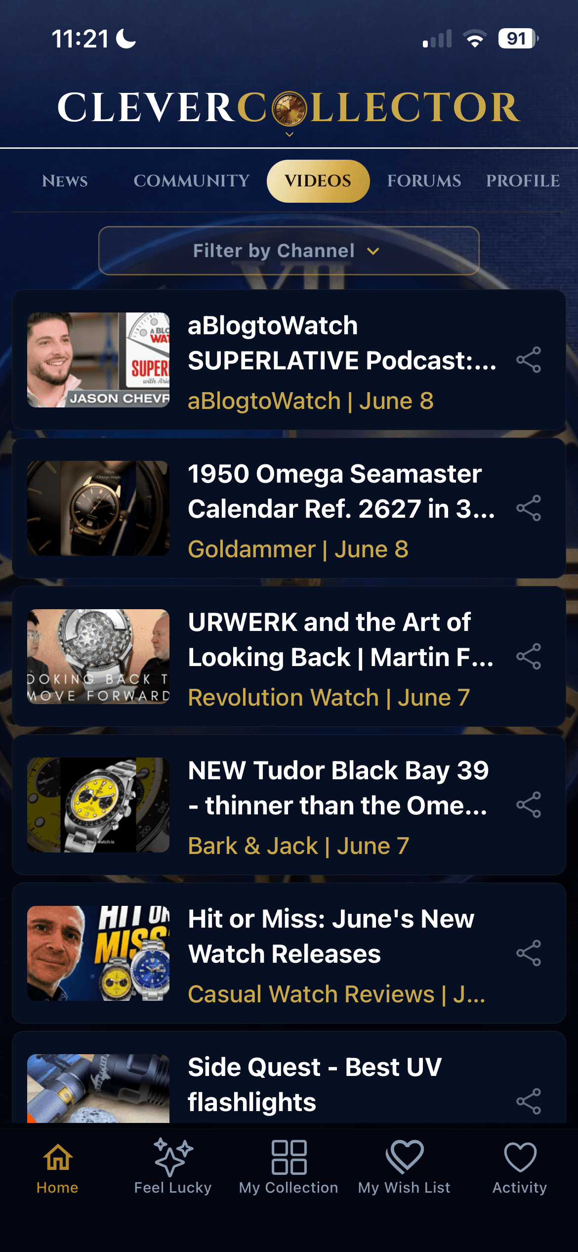 CleverCollector Watches — Videos