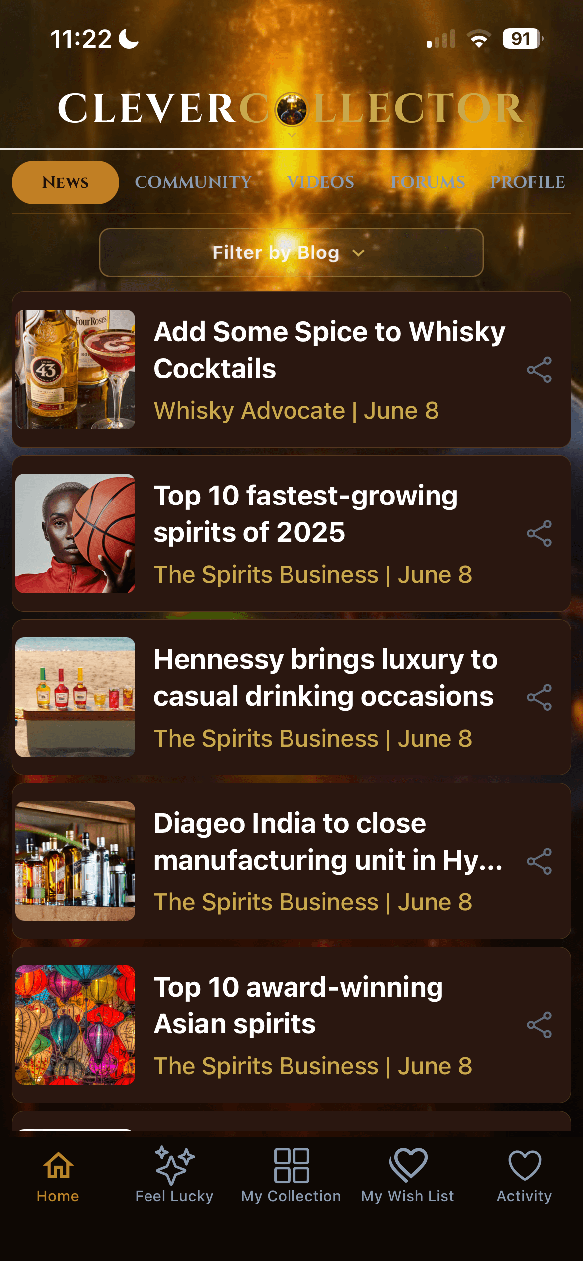 CleverCollector Whisky — News home