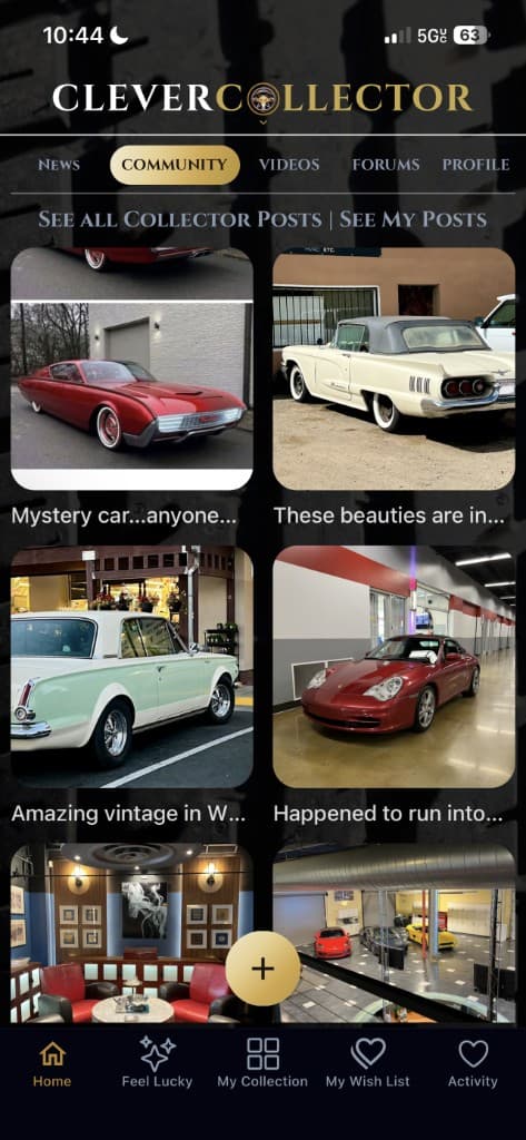 CleverCollector Cars — Community scroll