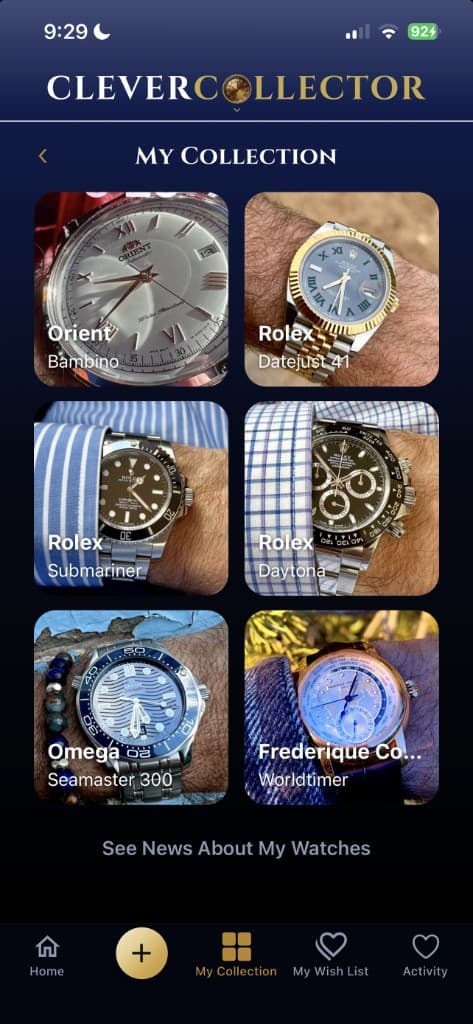 CleverCollector — My Collection (Watches)