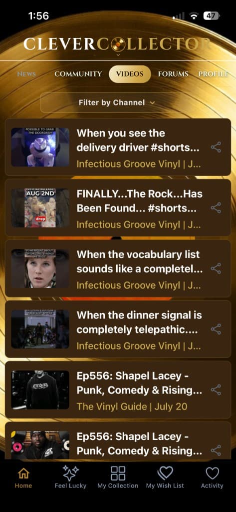 CleverCollector Vinyl — Videos